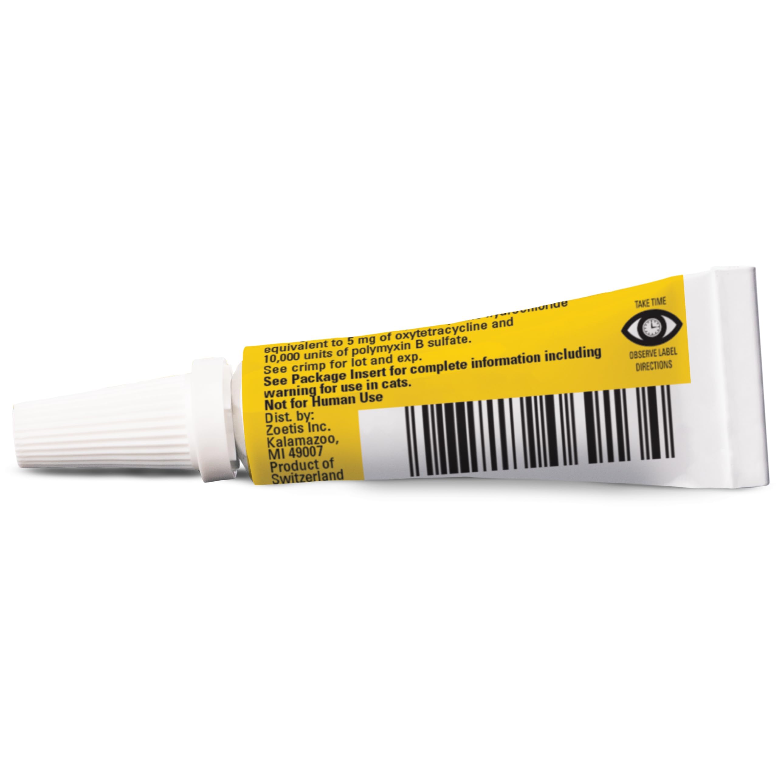 Terramycin Antibiotic Ointment for Eye Infection Treatment in Dogs, Cats, Cattle, Horses, and Sheep, 0.125oz Tube