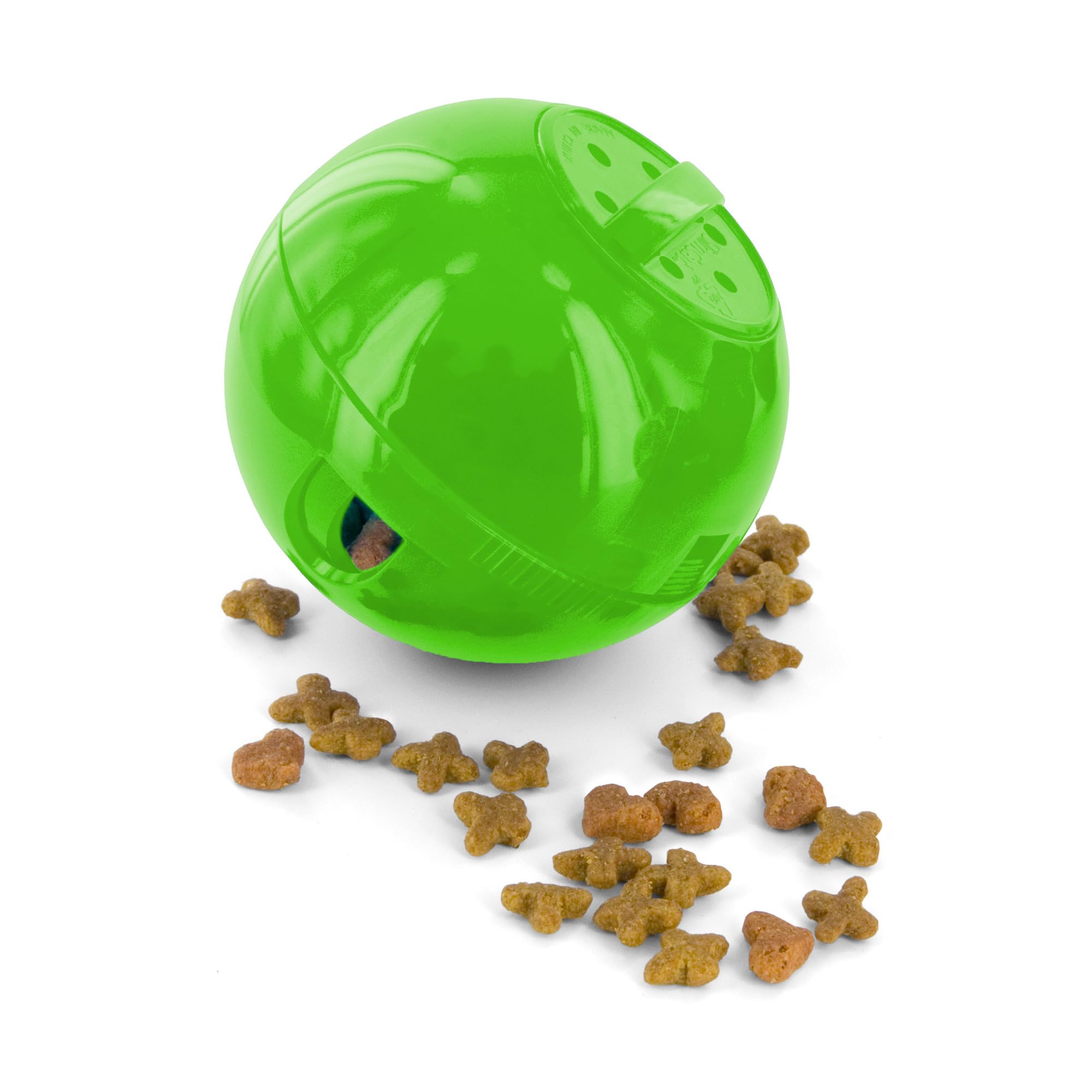 PetSafe SlimCat Interactive Feeder - Combines Play with Mealtime - Adjustable Portions - BPA-Free Plastic - Slow Feeder for Digestion - Lightweight, Dishwasher-Safe Toy - Blue