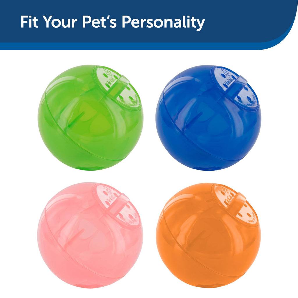 PetSafe SlimCat Interactive Feeder - Combines Play with Mealtime - Adjustable Portions - BPA-Free Plastic - Slow Feeder for Digestion - Lightweight, Dishwasher-Safe Toy - Blue