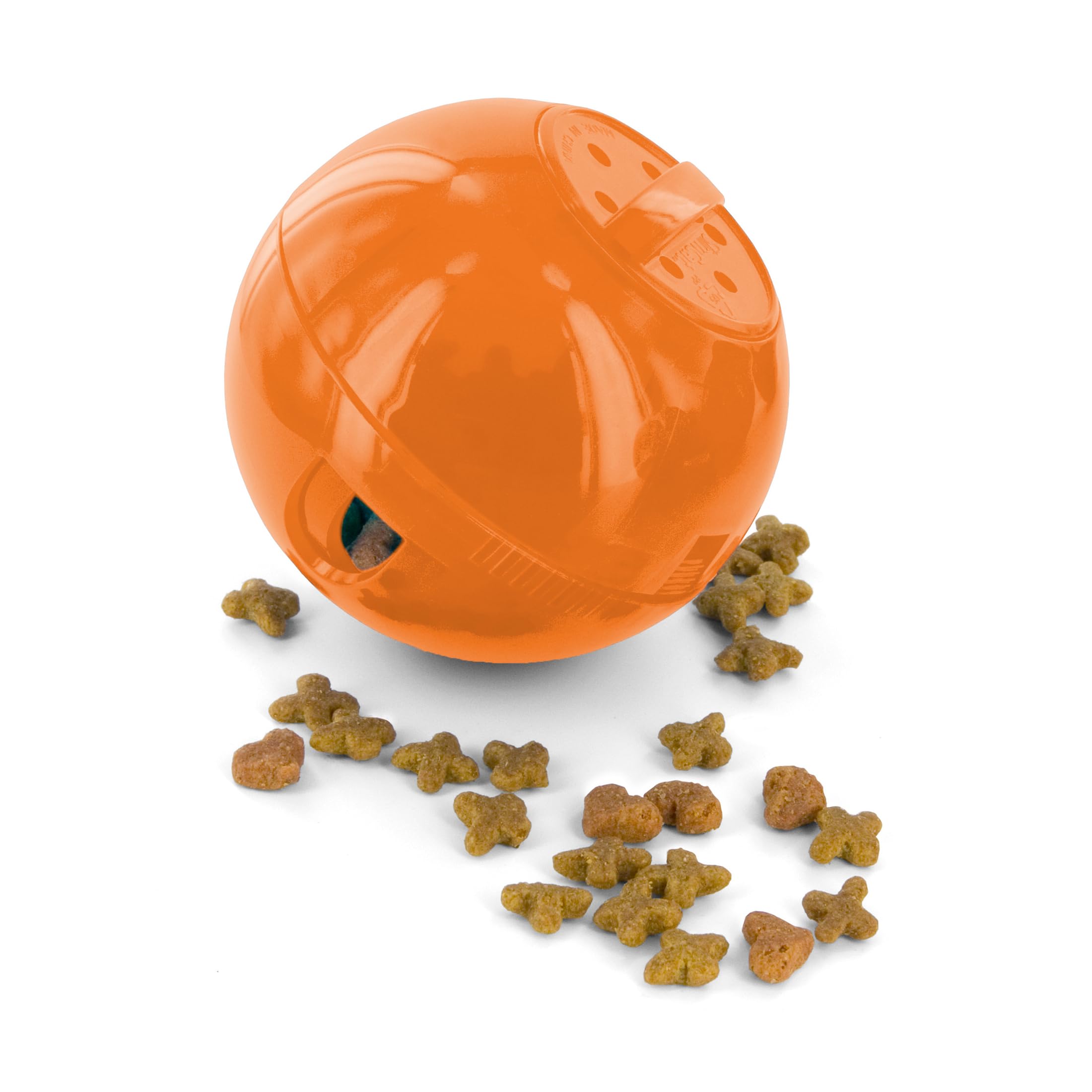 PetSafe SlimCat Interactive Feeder - Combines Play with Mealtime - Adjustable Portions - BPA-Free Plastic - Slow Feeder for Digestion - Lightweight, Dishwasher-Safe Toy - Blue