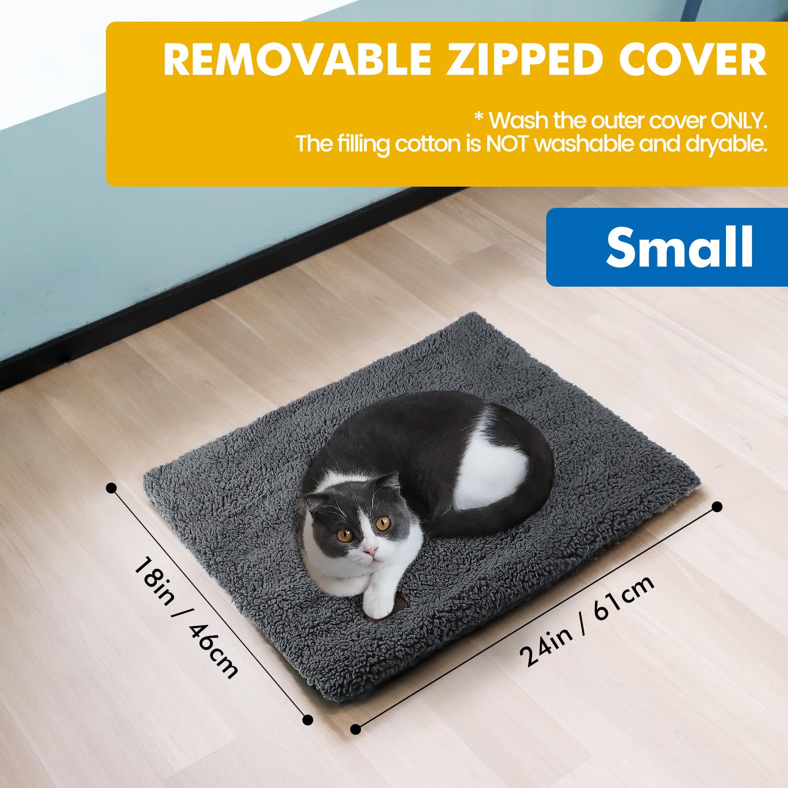 Self Warming Cat Bed Self Heating, Non-electric