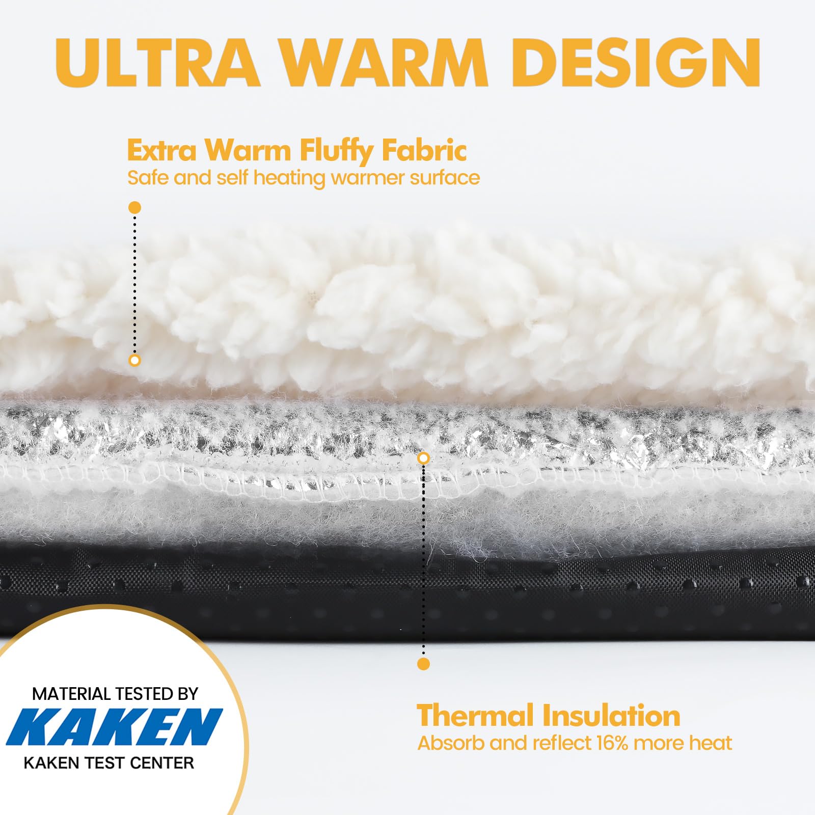 Self Warming Cat Bed Self Heating, Non-electric