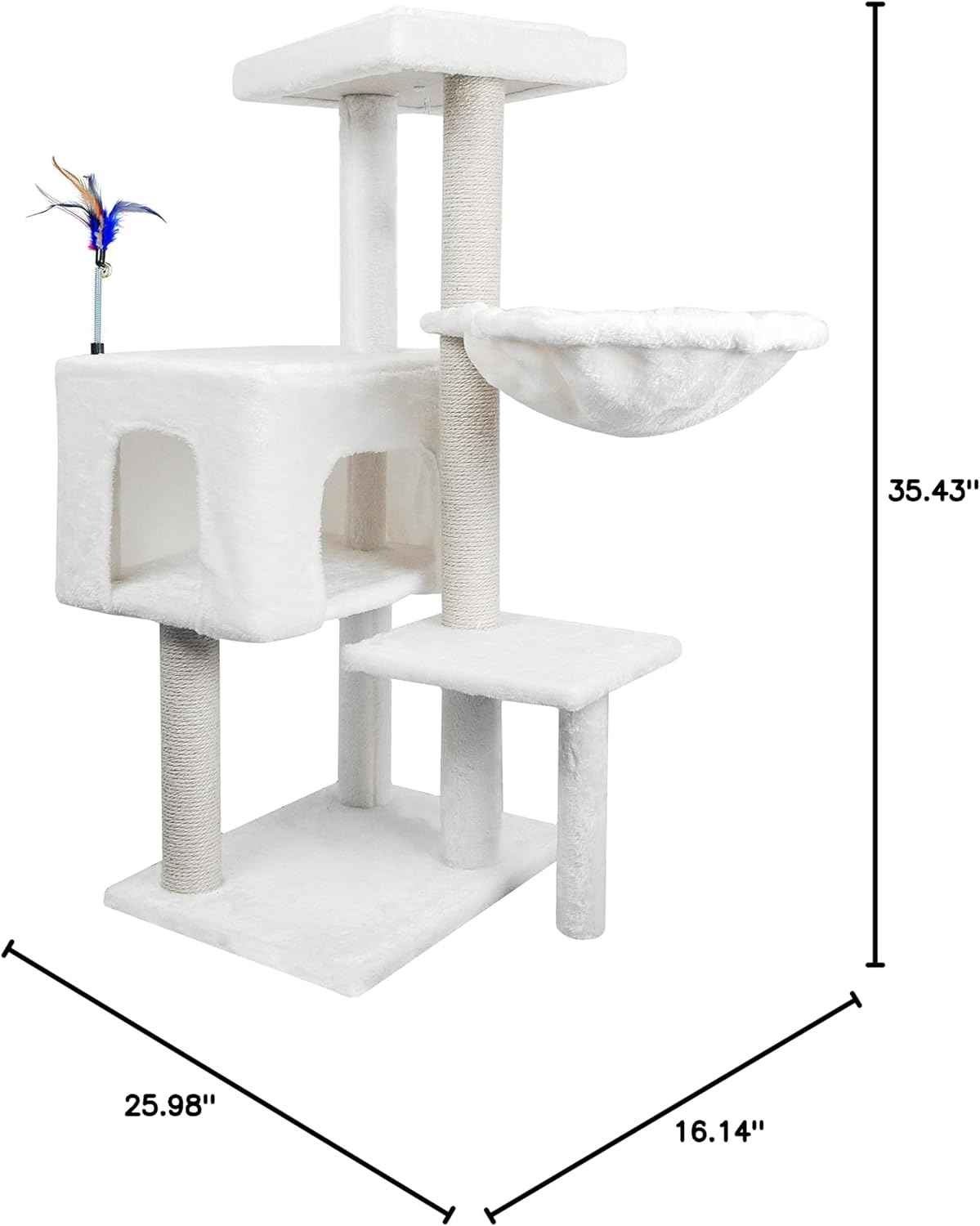 Cactus Cat Tree Tower, All-in-One Activity Center