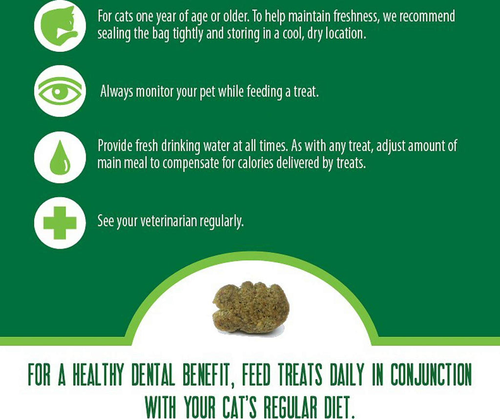 Greenies Cat Treats, Feline Veterinarian-Recommended Adult Natural Dental Treats, Catnip Flavor, 9.75 oz. Tub