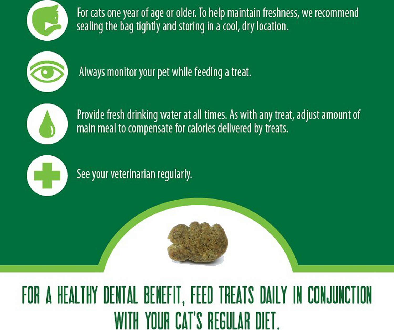 Greenies Cat Treats, Feline Veterinarian-Recommended Adult Natural Dental Treats, Catnip Flavor, 9.75 oz. Tub