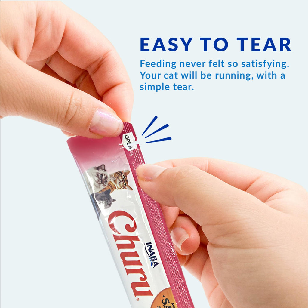 INABA Churu Cat Treats, Lickable, Squeezable Creamy Purée Cat Treat