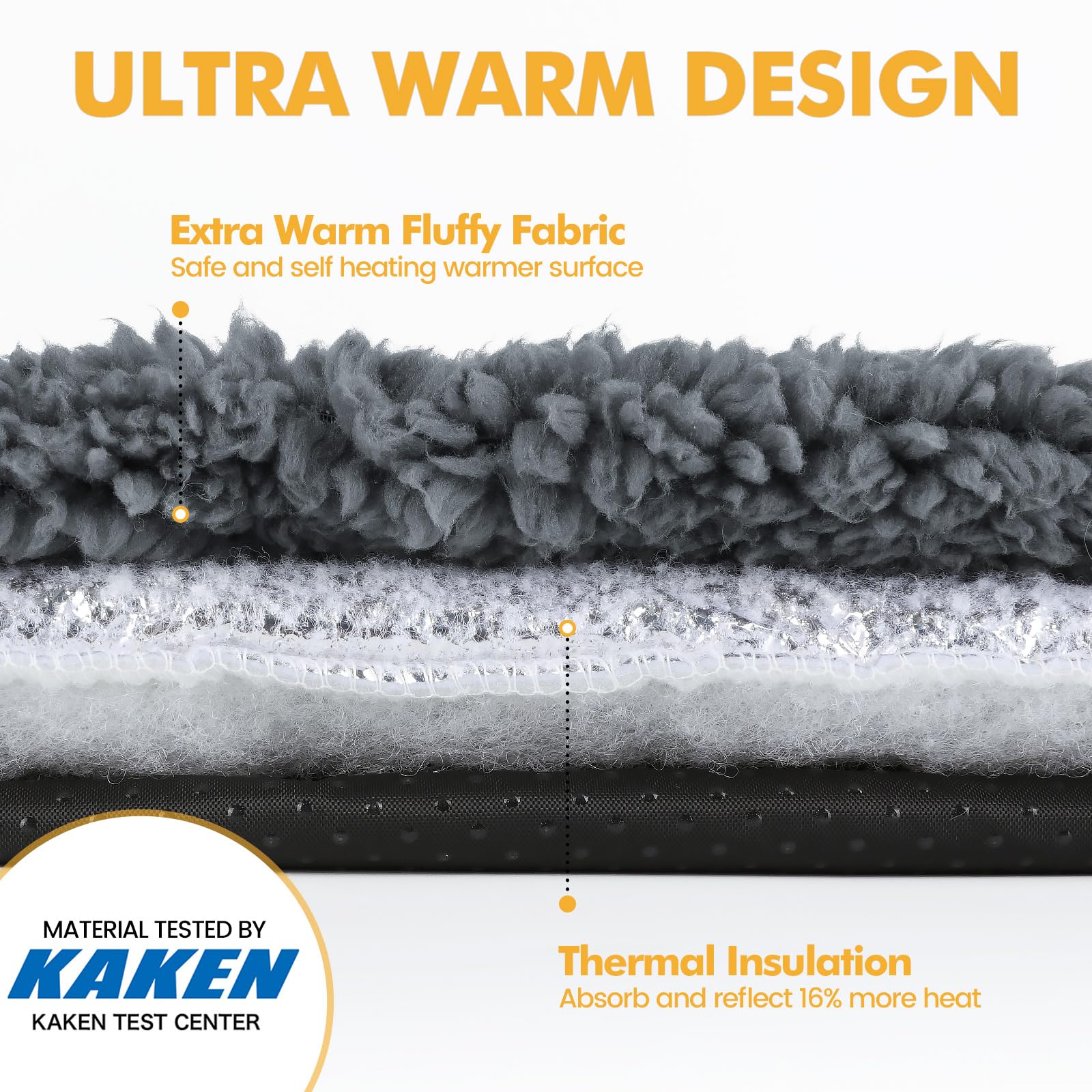 Self Warming Cat Bed Self Heating, Non-electric