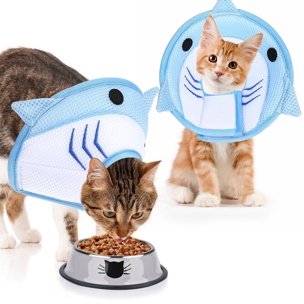 Cat Recovery Collar Adjustable Breathable Lightweight Cat Cone Protective Cats to Stop Licking Scratching After Surgery for Cats Kittens Pets