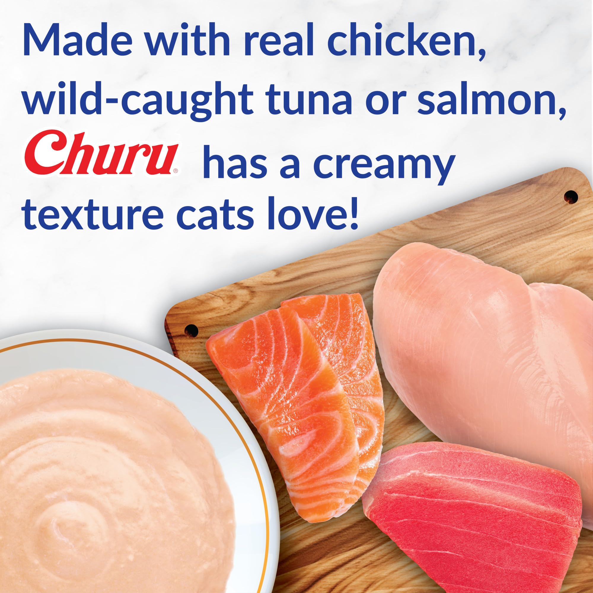 INABA Churu Cat Treats, Lickable, Squeezable Creamy Purée Cat Treat
