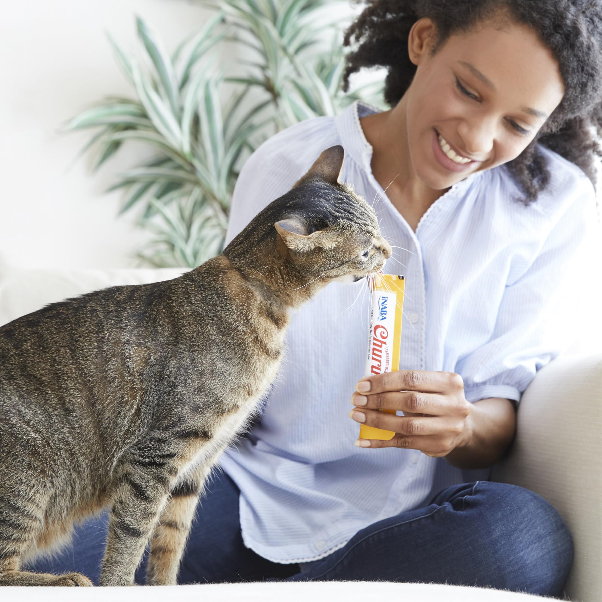 INABA Churu Cat Treats, Lickable, Squeezable Creamy Purée Cat Treat